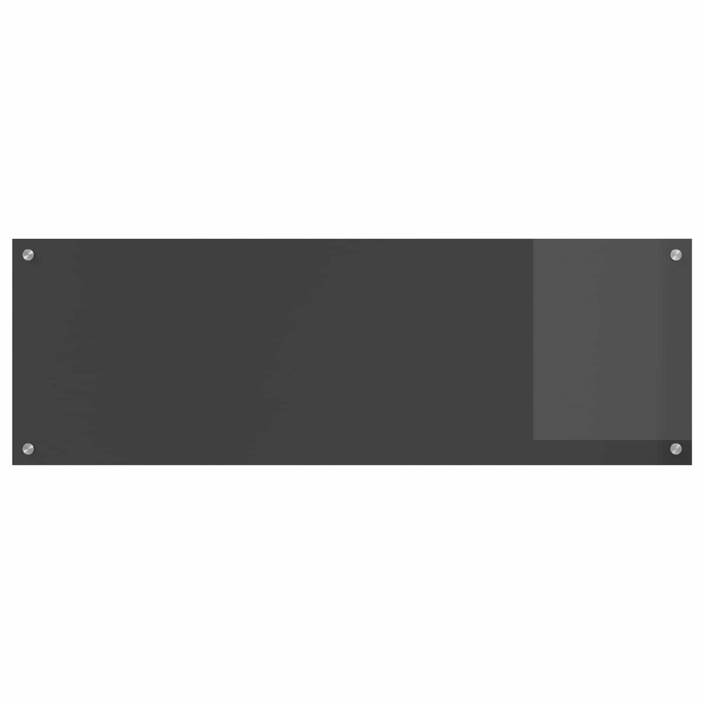 Kitchen Backsplash Dark Grey 120 x 40 cm Tempered Glass