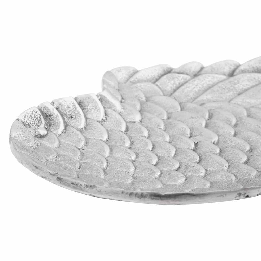 Fruit Basket 2 pcs Silver 40 x 18 x 2.5 cm Aluminium