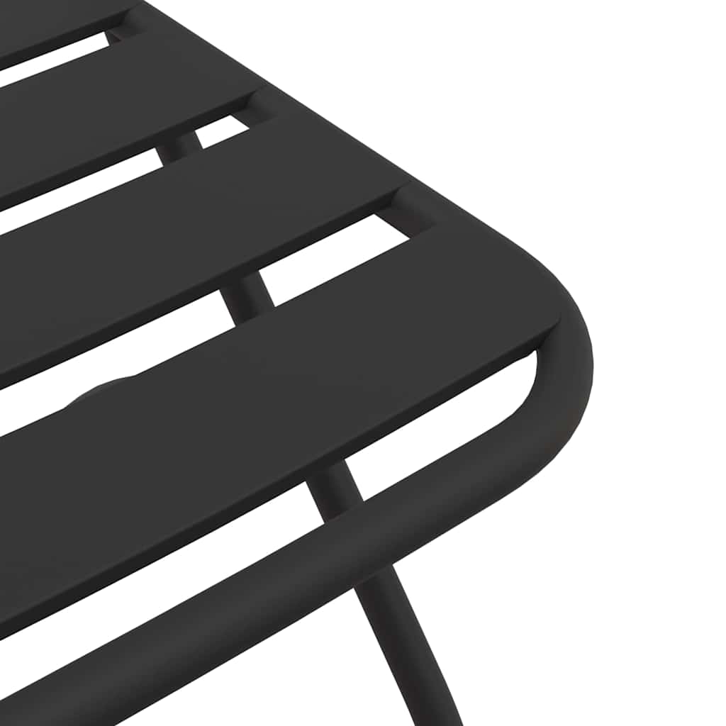 Garden Folding Chair 2 pcs Anthracite Powder-Coated Steel