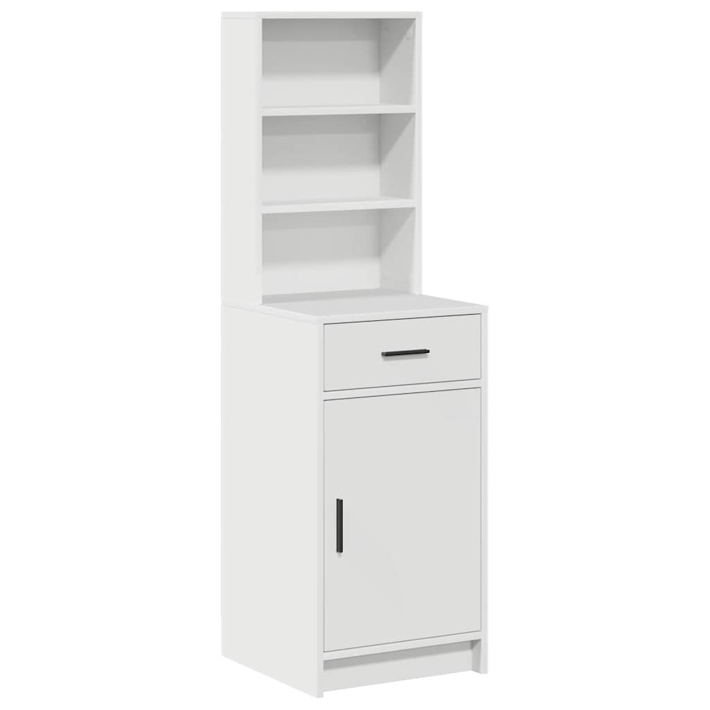 Highboard White 41 x 40 x 135 cm Engineered Wood