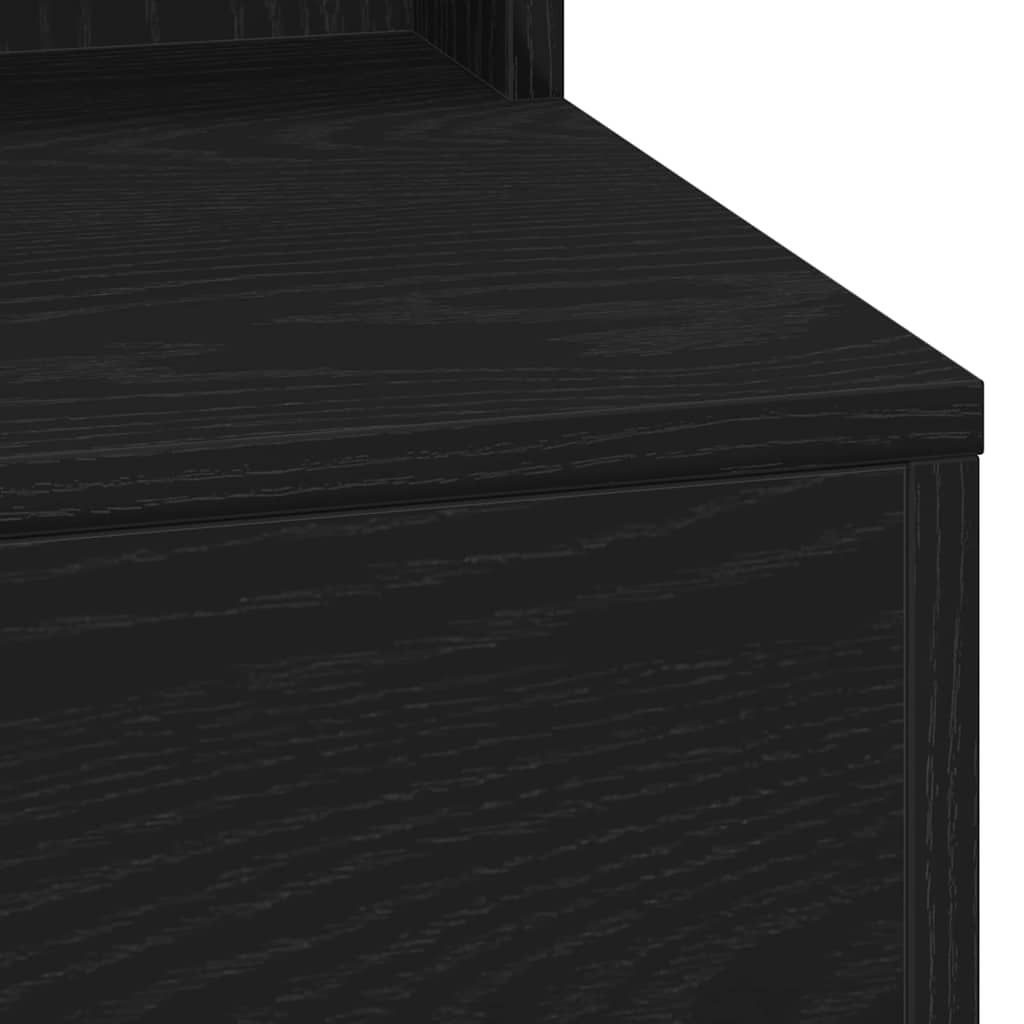 Dressing Table Black Oak 100 x 41 x 135 cm Engineered Wood