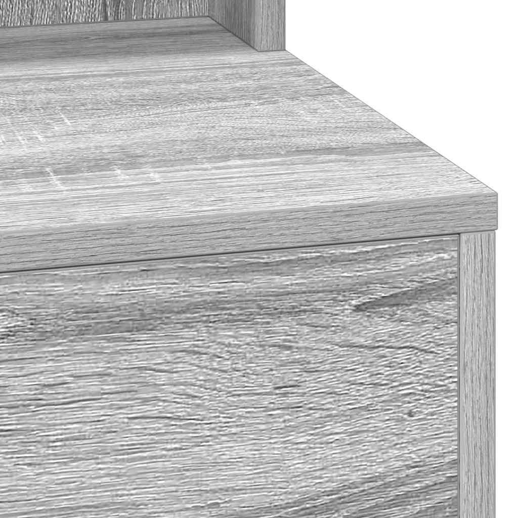 Dressing Table Grey Sonoma 100 x 41 x 135 cm Engineered Wood