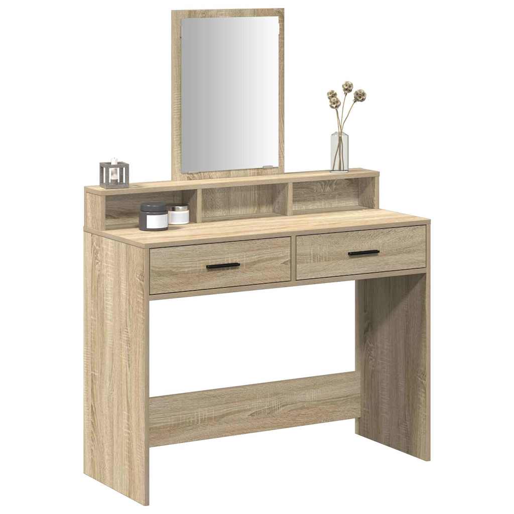 Dressing Table Sonoma Oak 100 x 41 x 140 cm Engineered Wood