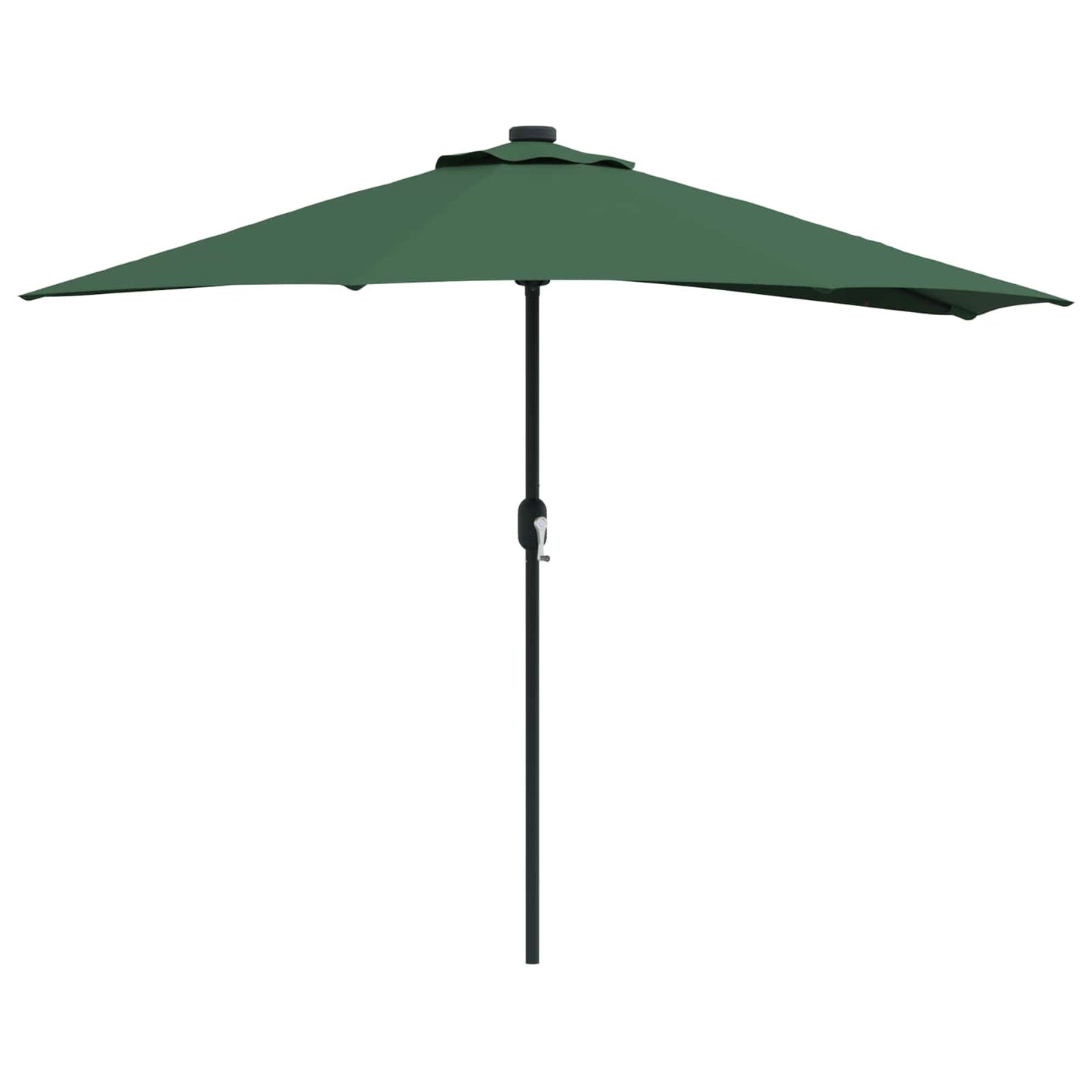 Garden Parasol 294 x 150 x 224 cm Polyester and Steel Green