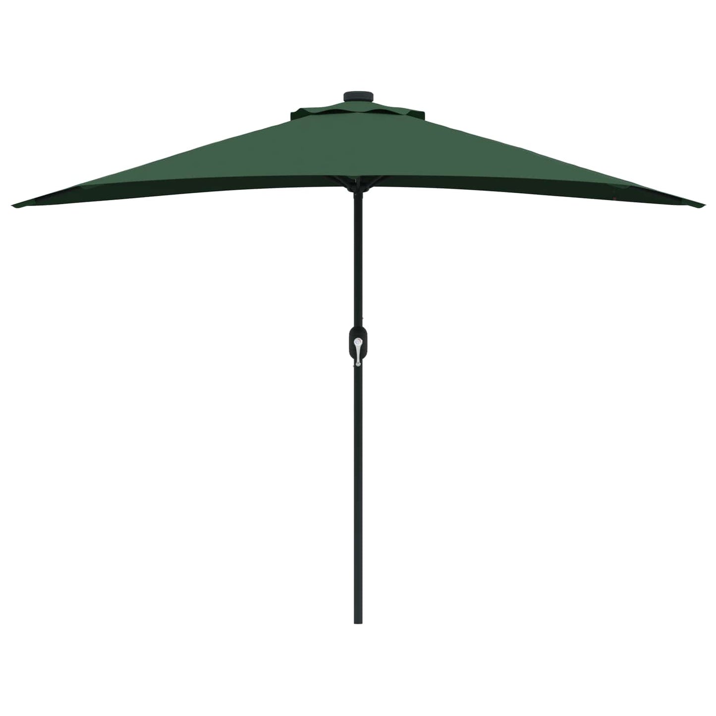Garden Parasol 294 x 150 x 224 cm Polyester and Steel Green