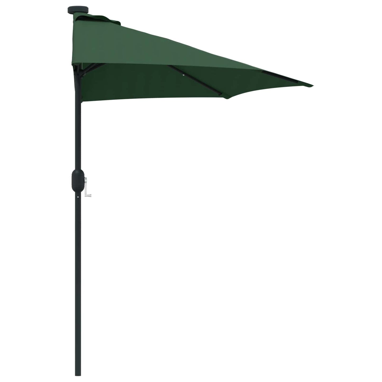 Garden Parasol 294 x 150 x 224 cm Polyester and Steel Green