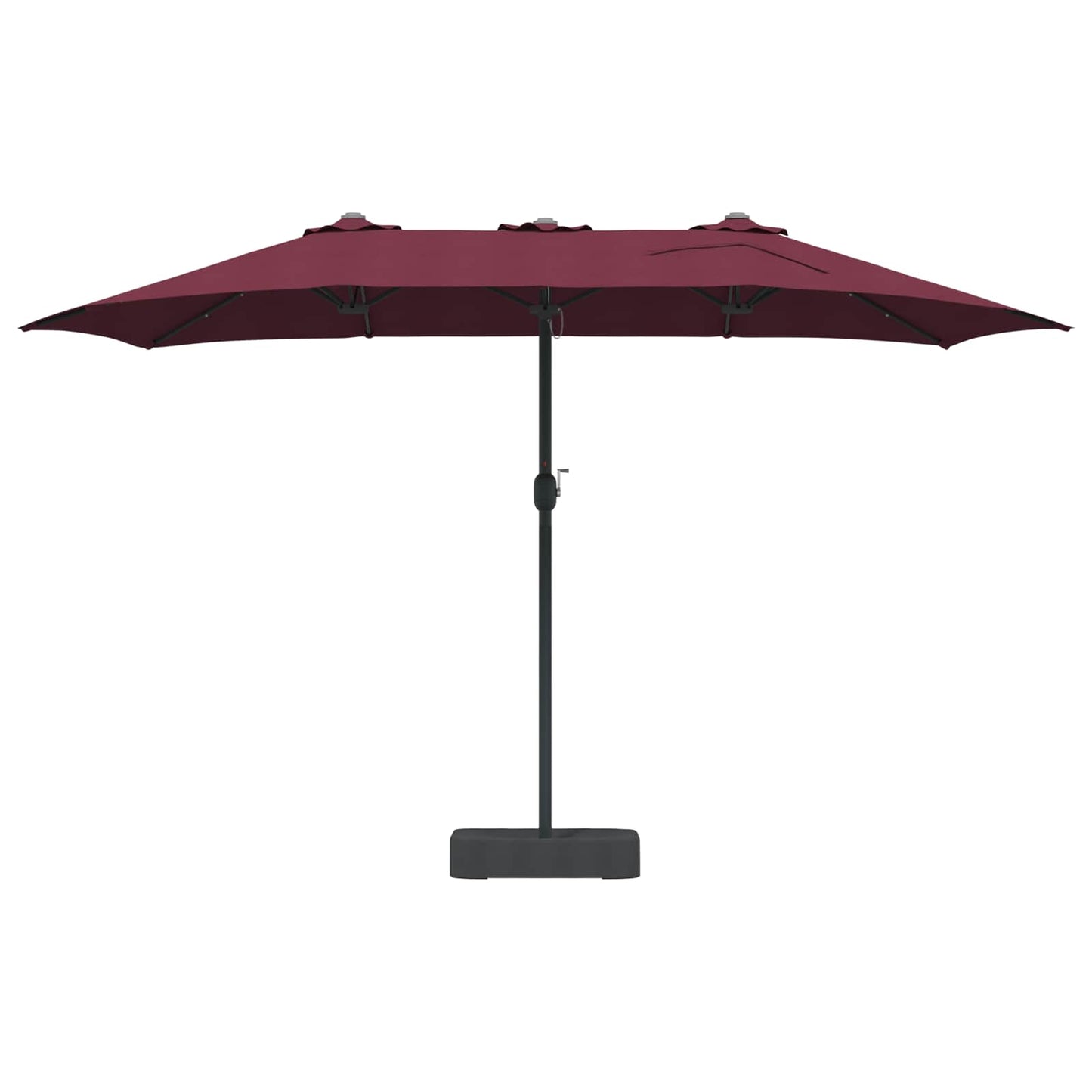 Garden Parasol Bordeaux Red 385 x 209 x 244 cm Polyester