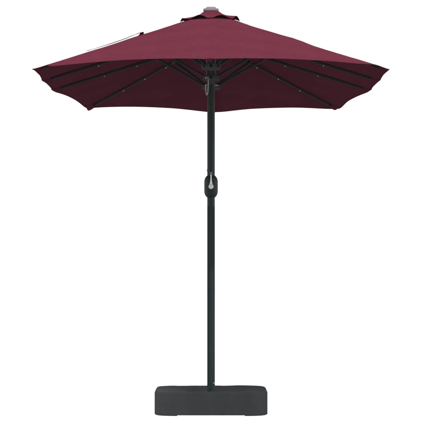 Garden Parasol Bordeaux Red 385 x 209 x 244 cm Polyester