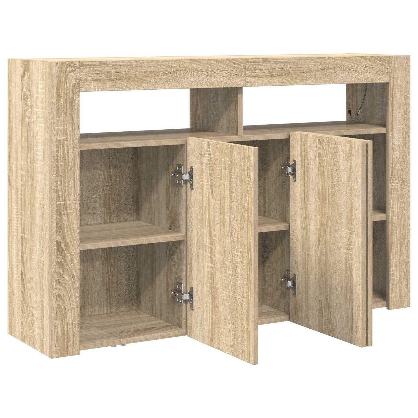 Sideboard Sonoma Oak 116 x 30 x 75 cm Engineered Wood