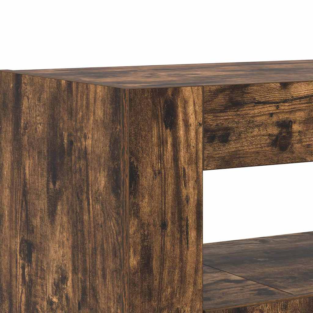 Sideboard Smoked Oak 116 x 30 x 75 cm Engineered Wood
