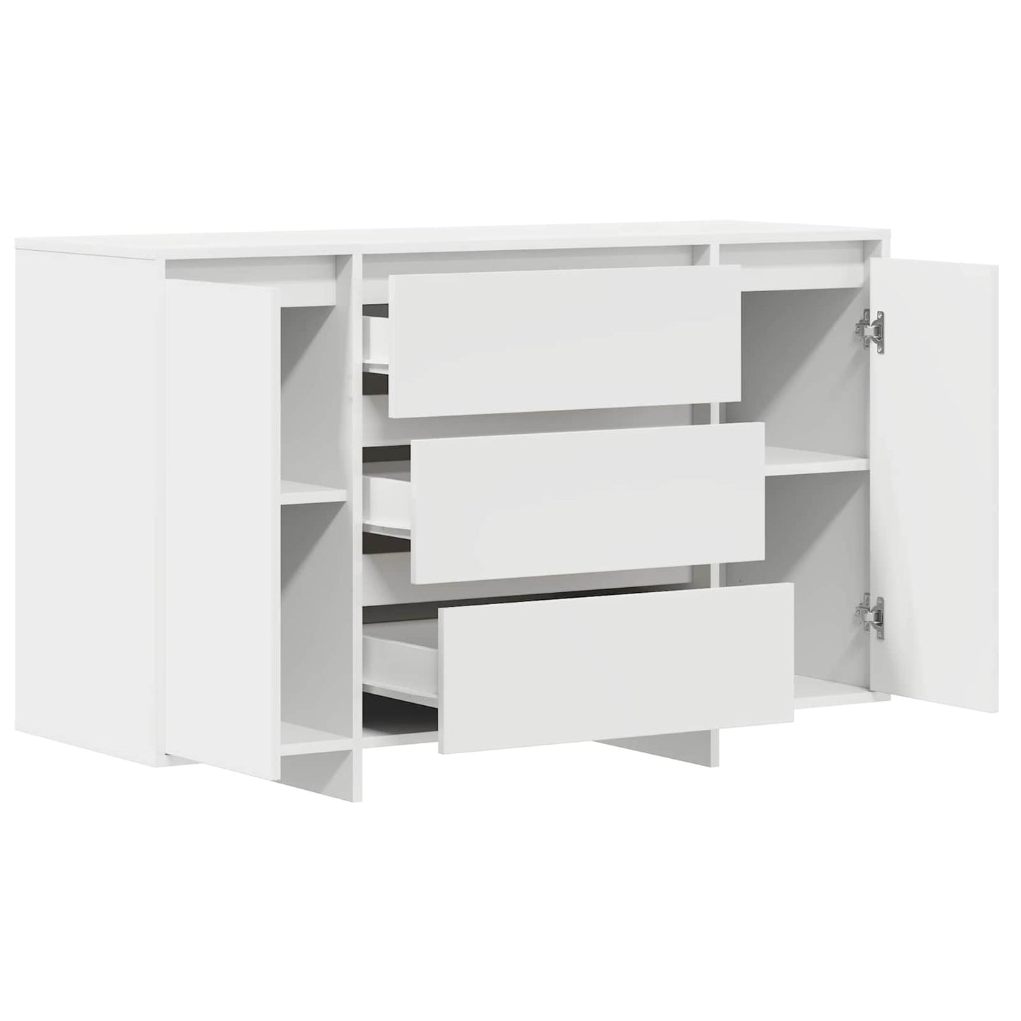 Sideboard with Drawer White 120 x 41 x 75 cm Engineered Wood