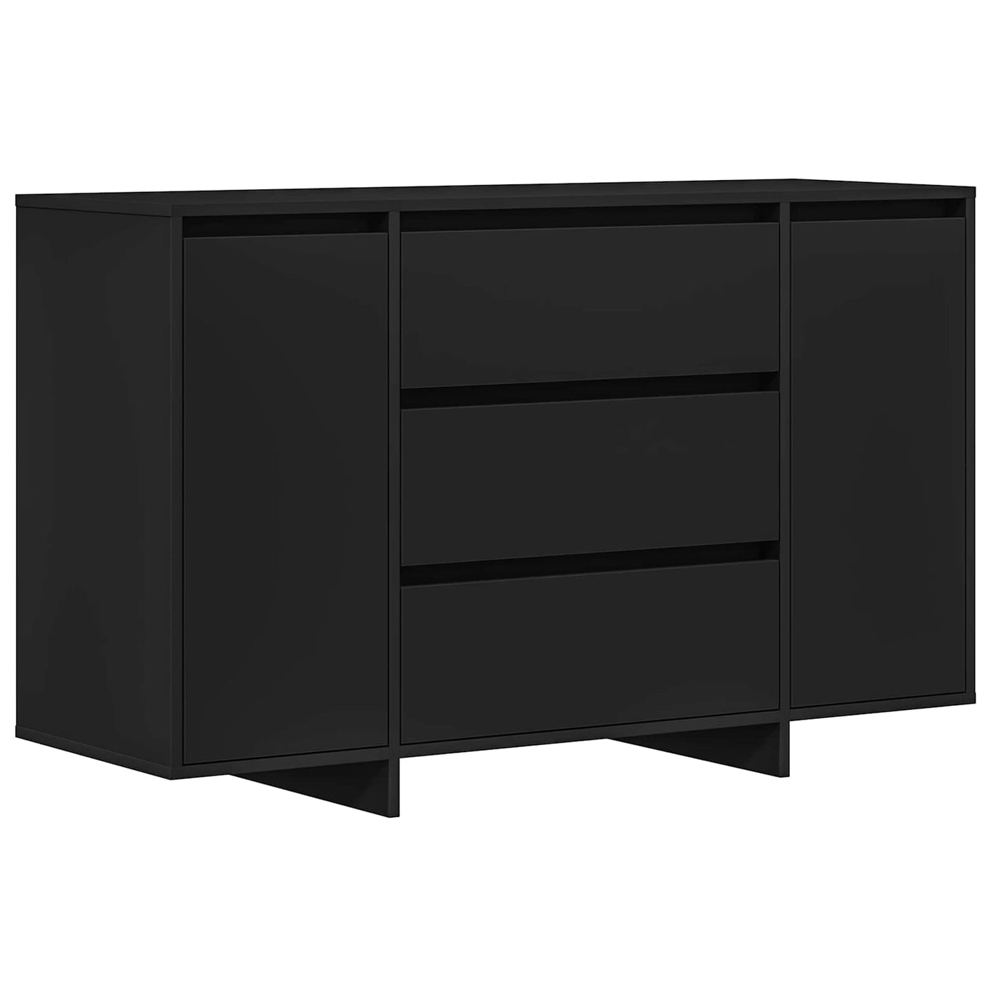 Sideboard Black 120 x 41 x 75 cm Engineered Wood