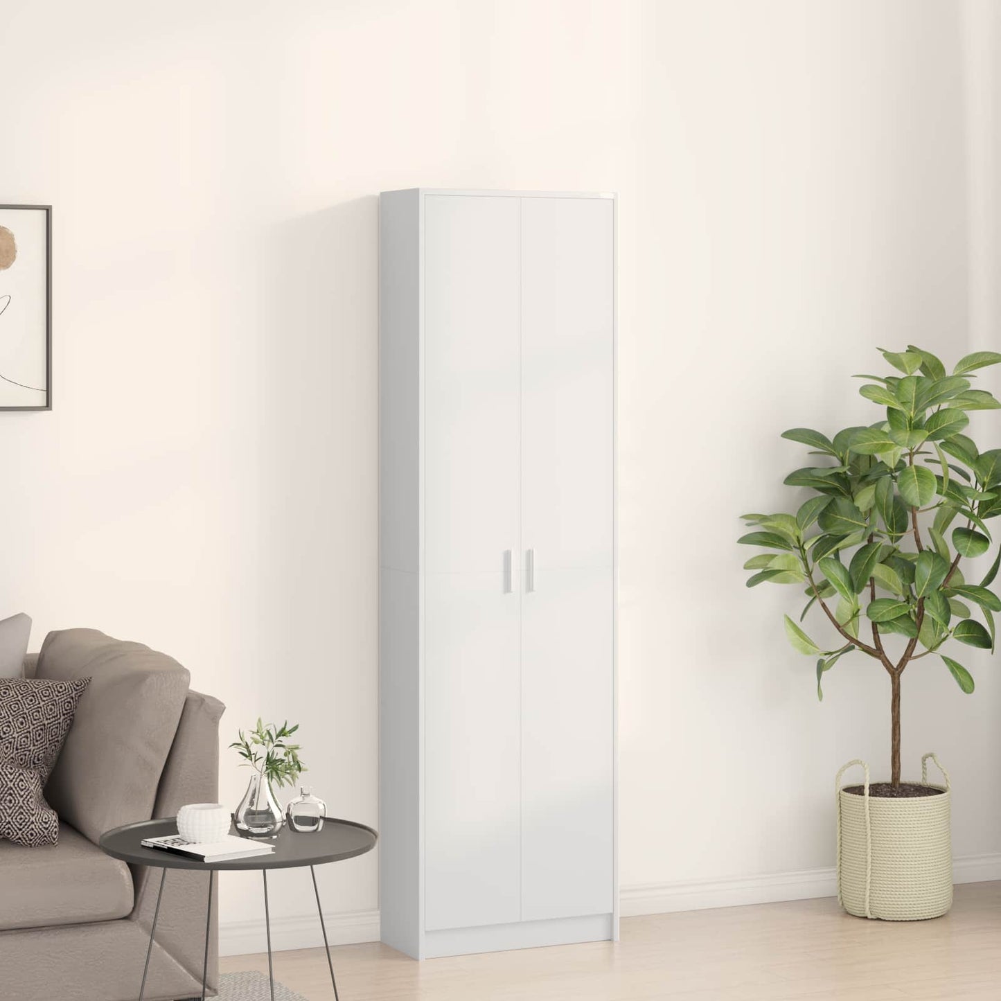 Wardrobe White 55 x 25 x 189 cm Engineered Wood
