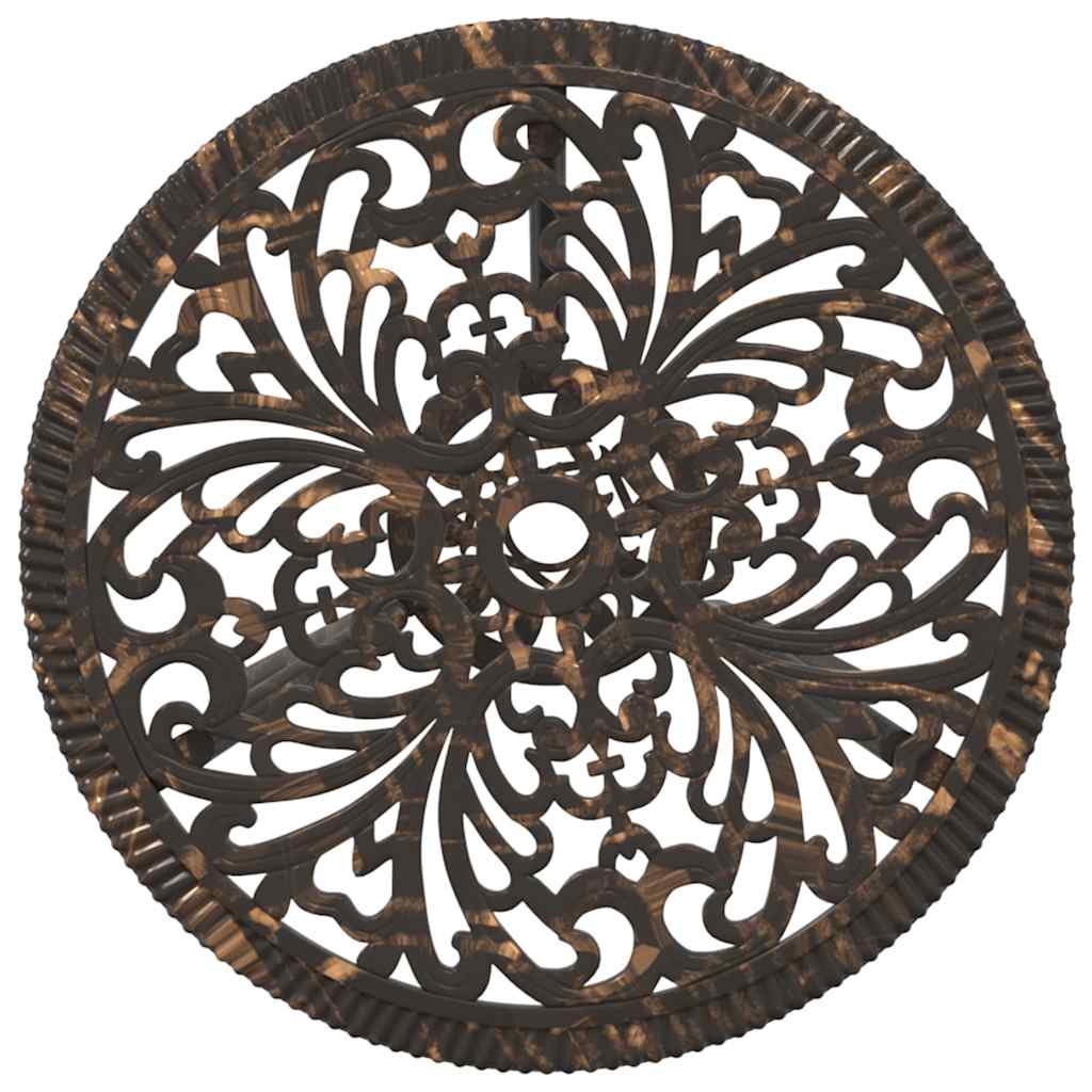 Garden Bistro Set 3 pcs Bronze Aluminium