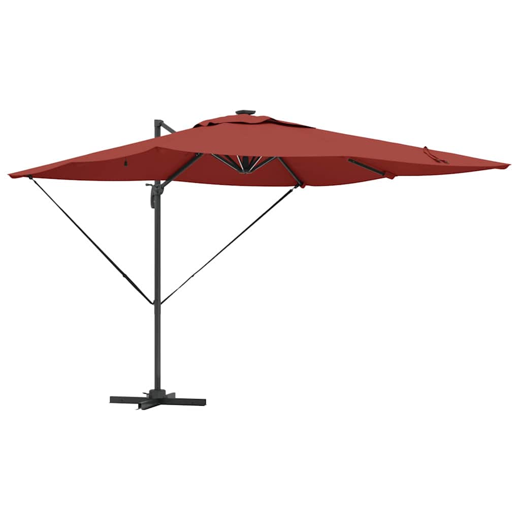Umbrella Terracotta 286 x 284 x 270 cm Aluminium and Polyester