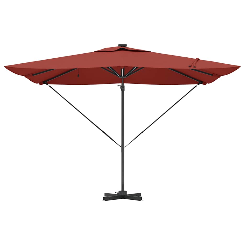 Umbrella Terracotta 286 x 284 x 270 cm Aluminium and Polyester