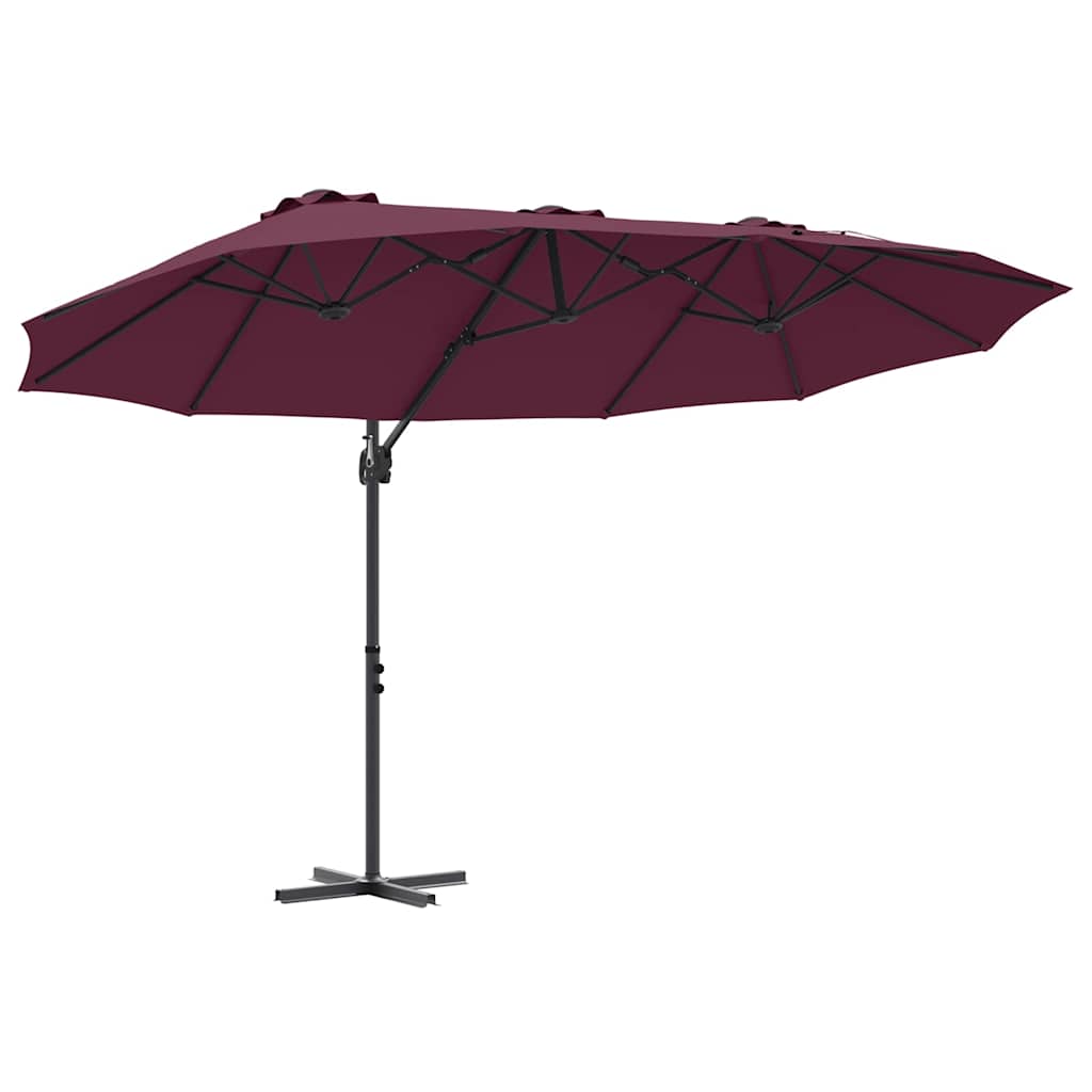 Umbrella Bordeaux Red 372 x 198 x 243 cm