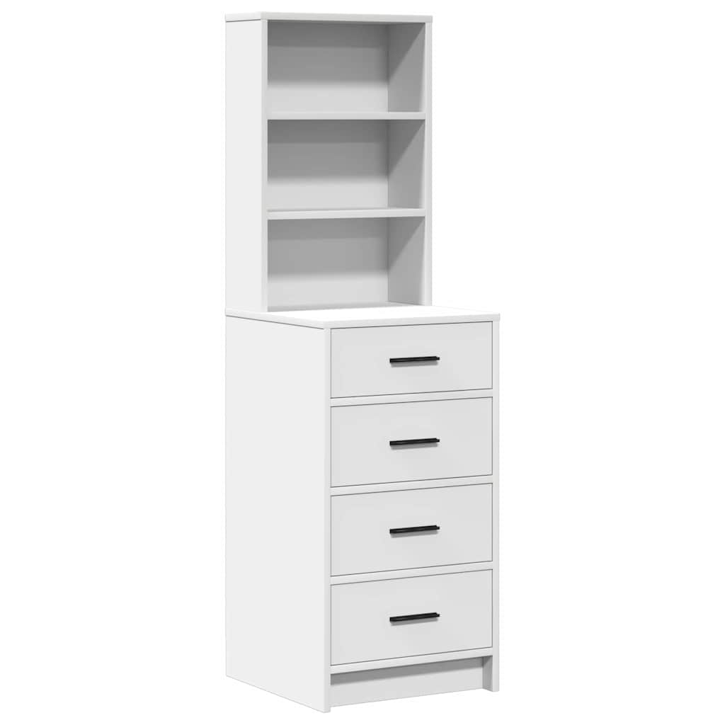 Dressing Table 3 pcs White 78.5 x 41 x 135 cm Engineered Wood