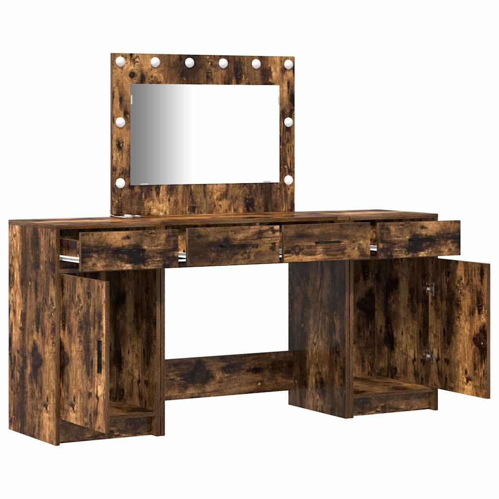 Dressing Table 3 pcs Brown 78.5 x 41 x 135 cm Engineered Wood