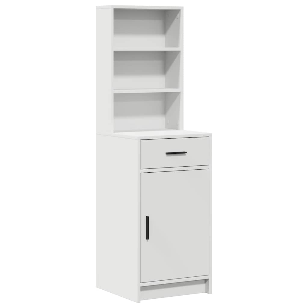 Dressing Table Set 2 pcs White Engineered Wood