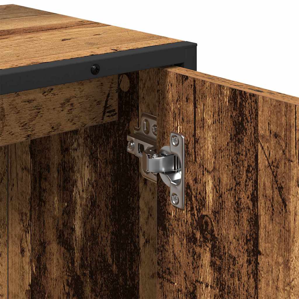 Bathroom Furniture Set 2 pcs Brown Engineered wood
