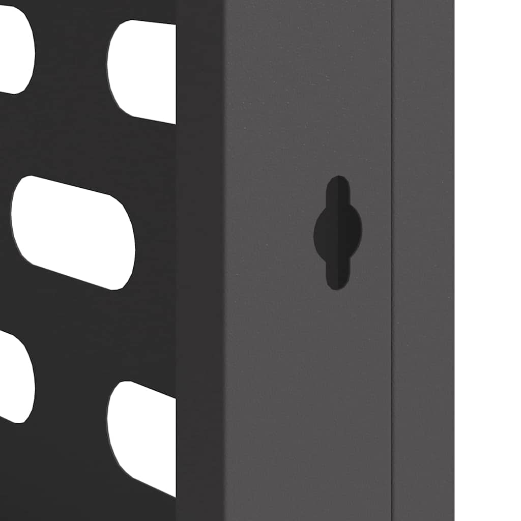 Air Conditioner Cover Black 90 x 40 x 60 cm Steel