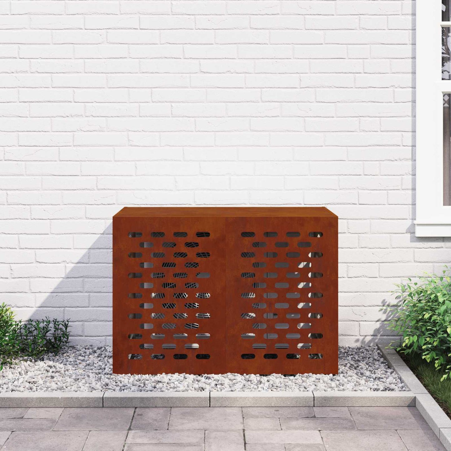 Air Conditioner Cover Rusty 100 x 50 x 70 cm Galvanised Steel
