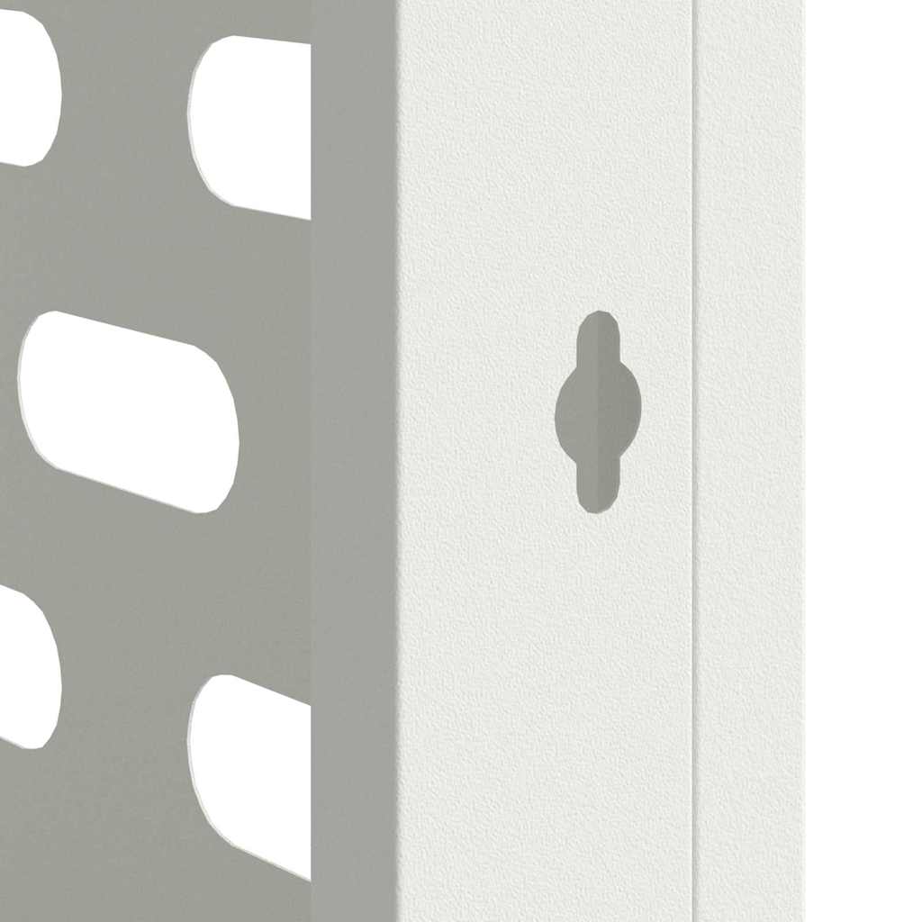 Air Conditioner Cover White 110 x 50 x 105 cm Galvanised Steel