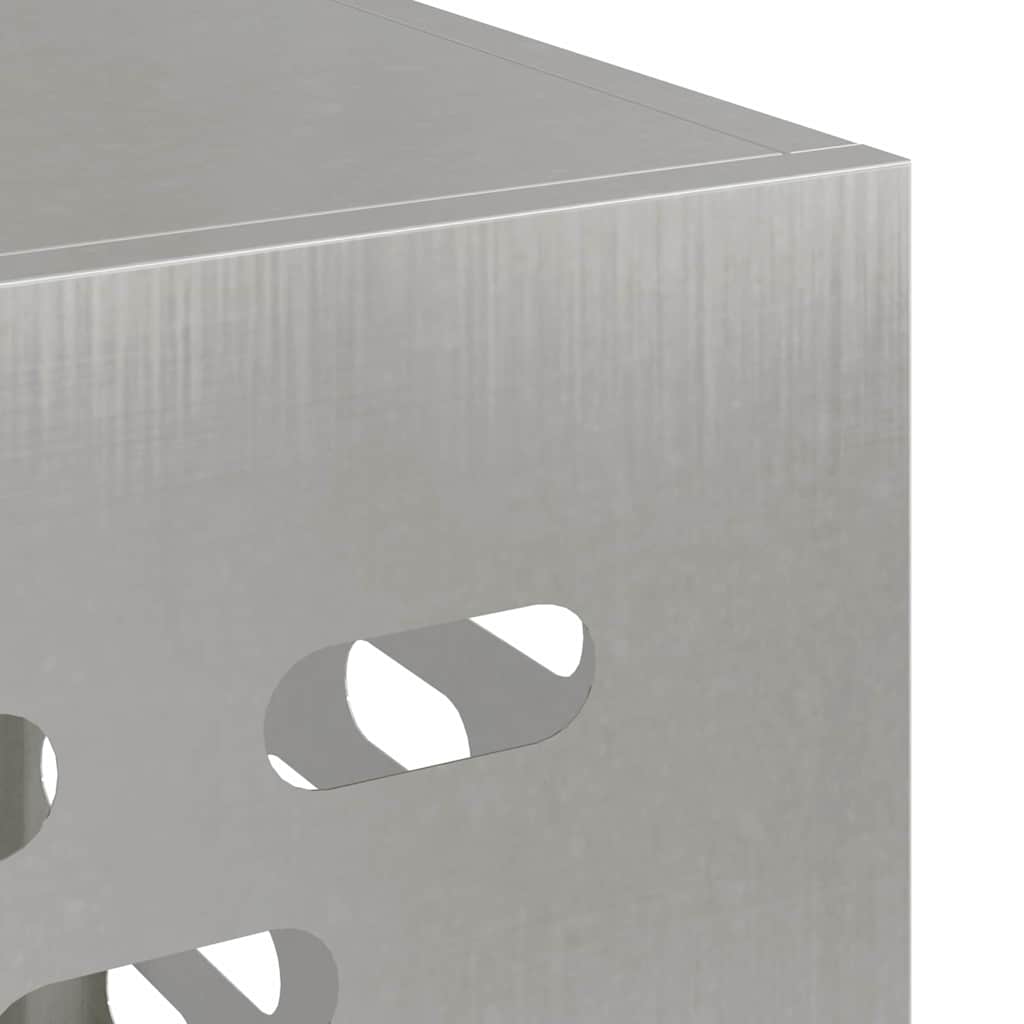 Air Conditioner Cover Silver 110 x 50 x 105 cm Stainless Steel