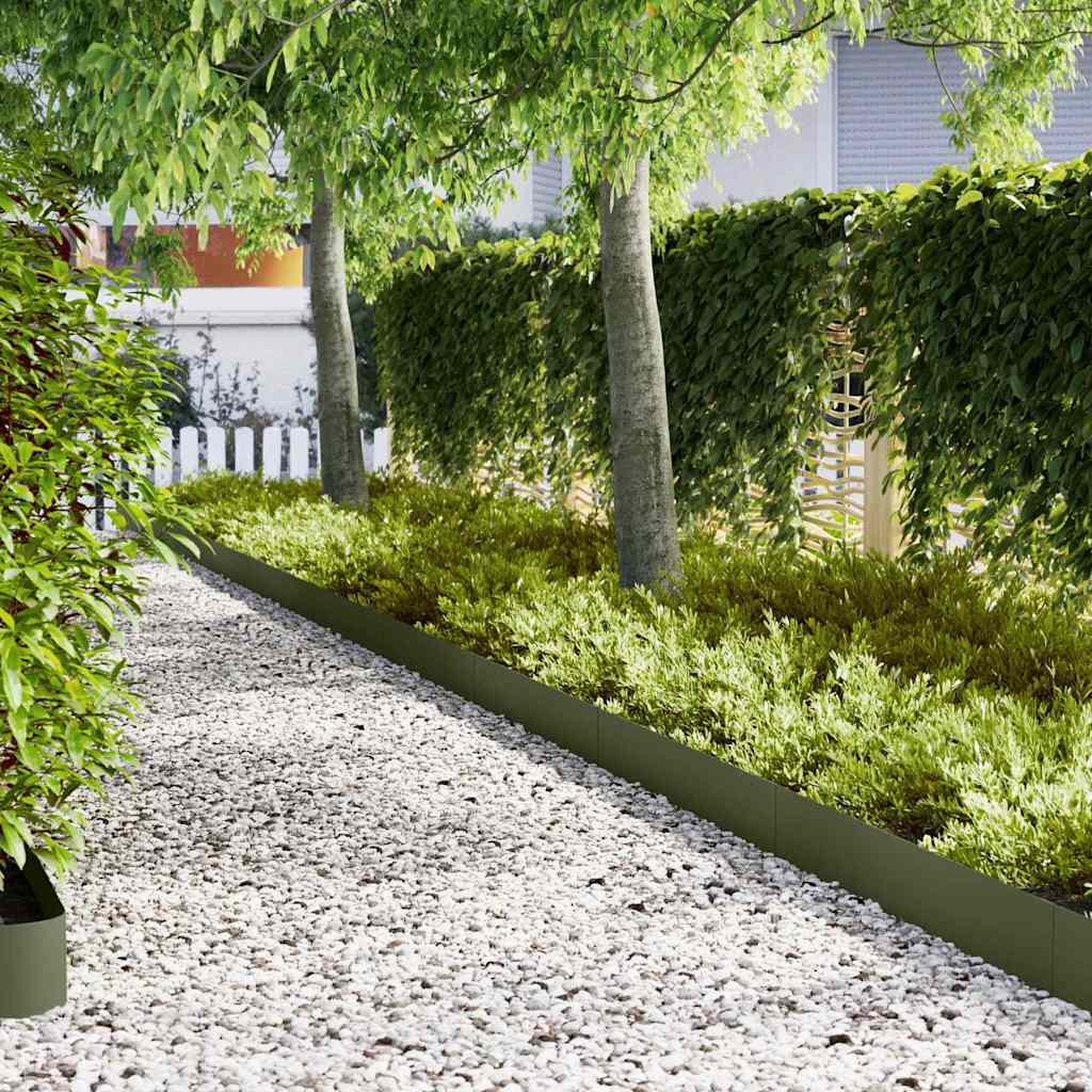 Lawn Edging 30 pcs 100 x 0.05 x 20 cm Cold Rolled Steel