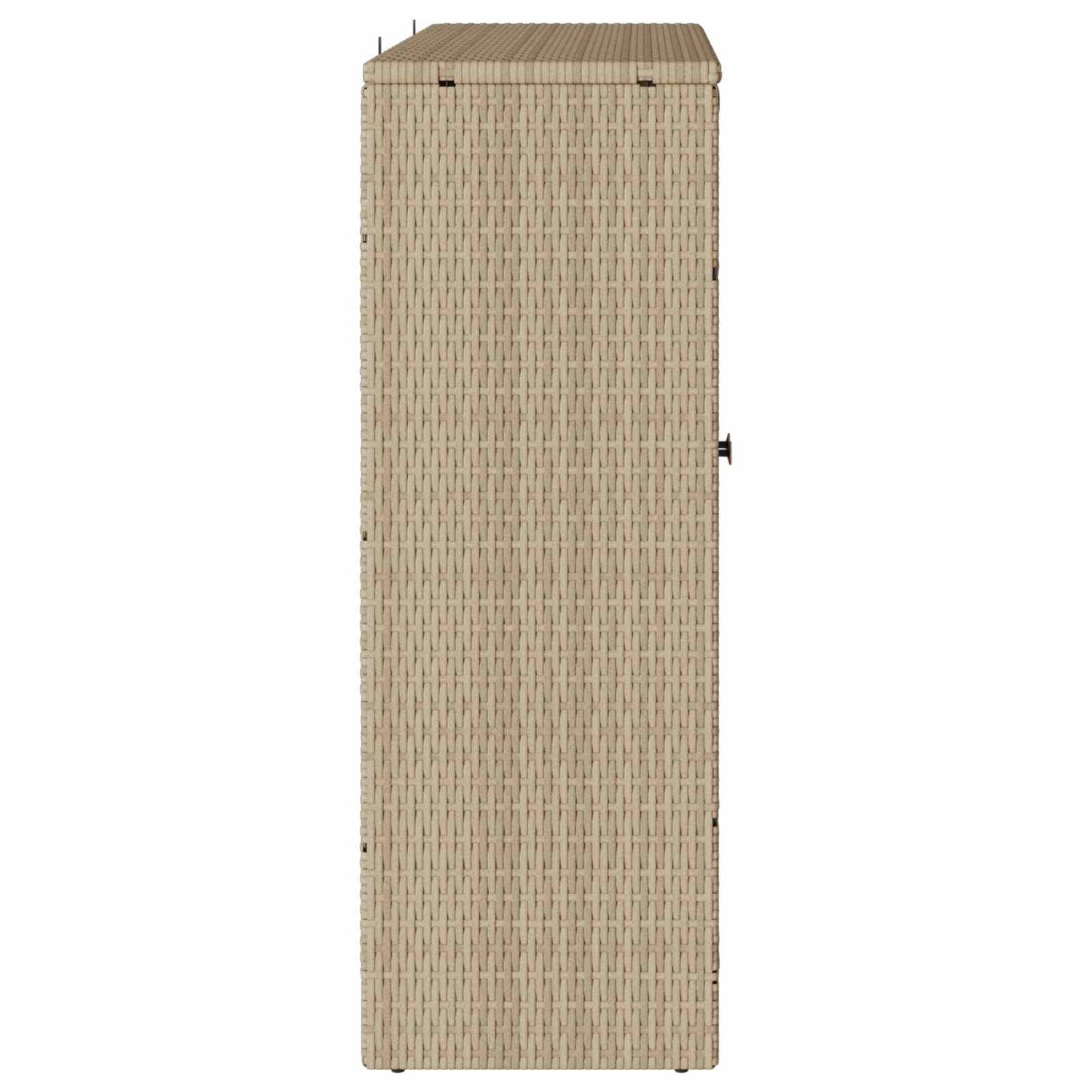 Storage Cabinet with Shelf Beige 100 x 36 x 102 cm Rattan