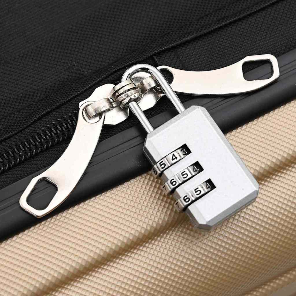 Suitcase Folding Champagne 34 x 23 x 55.5 cm ABS Plastic