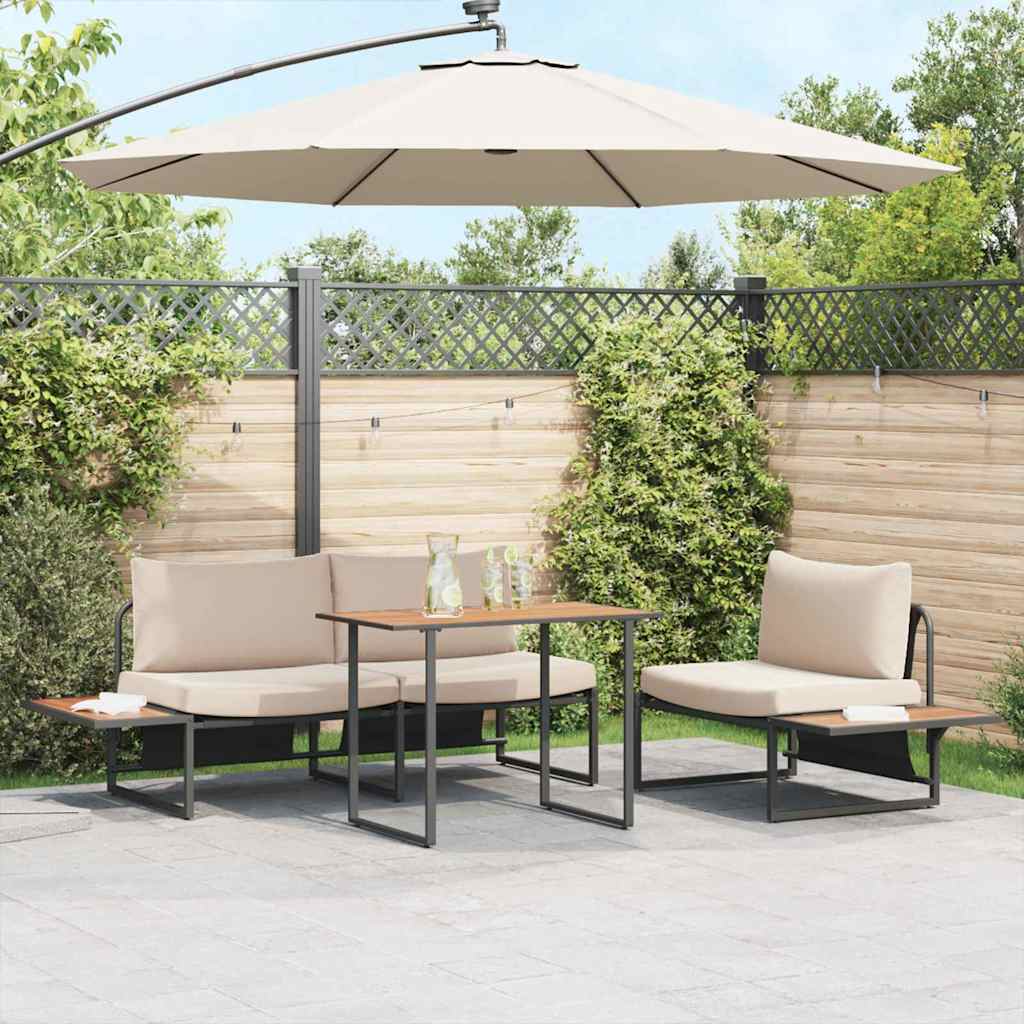Garden Table Brown 100 x 55 x 70 cm Wood