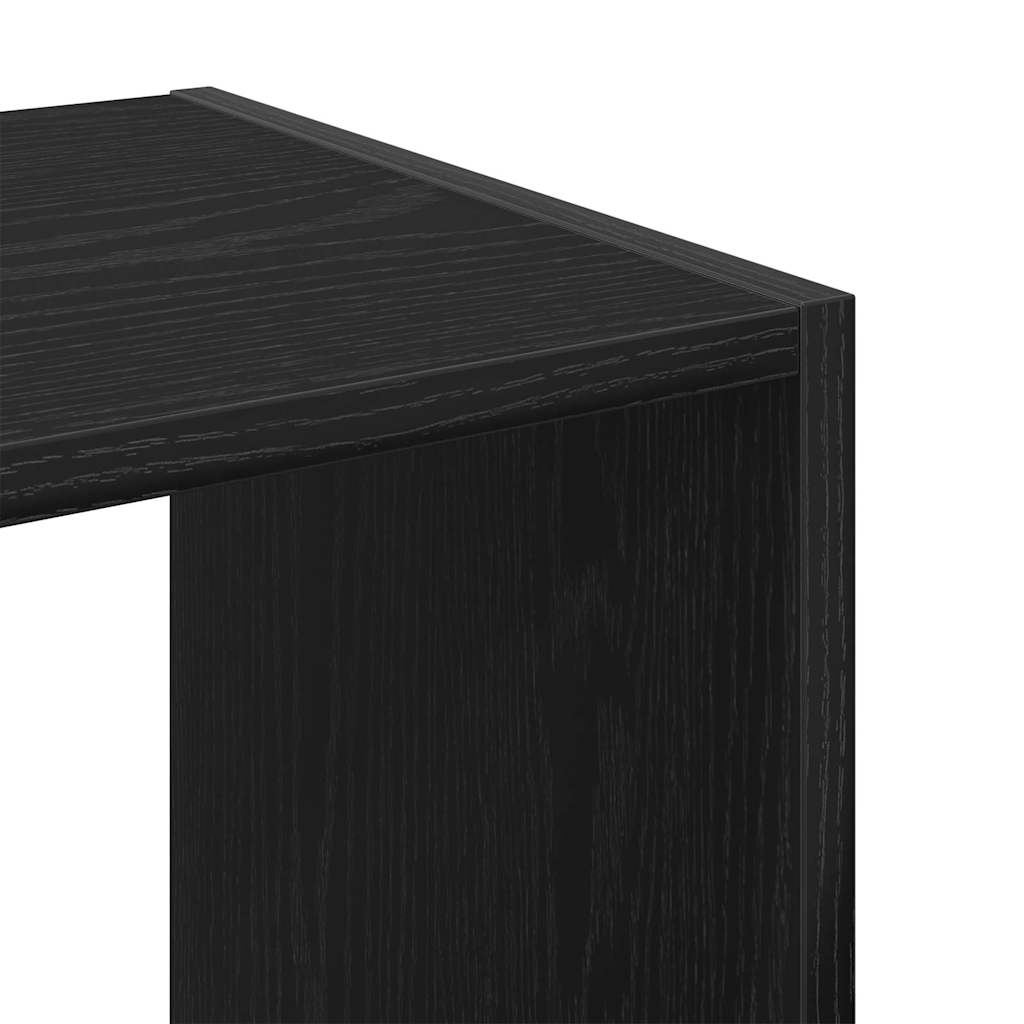 Bookcase Black Oak 68.5 x 32 x 68.5 cm