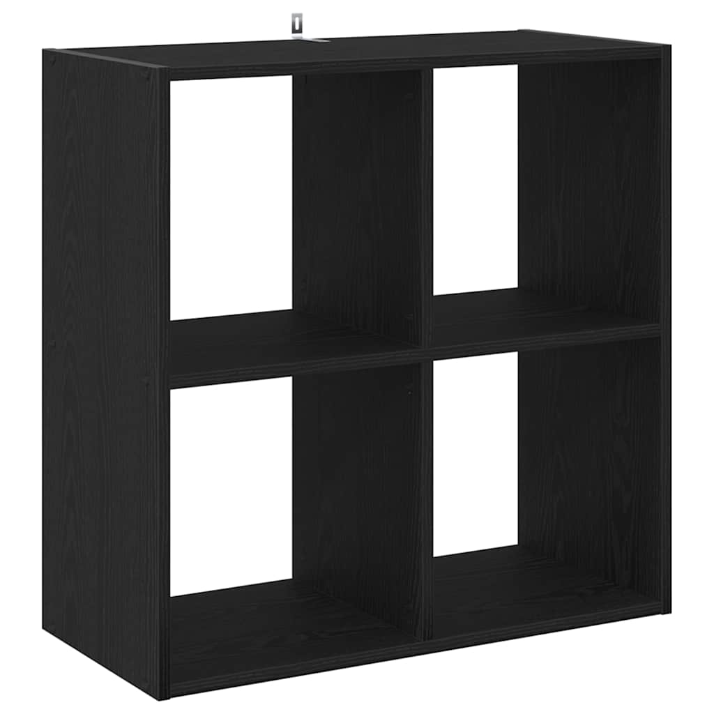 Bookcase Black Oak 68.5 x 32 x 68.5 cm