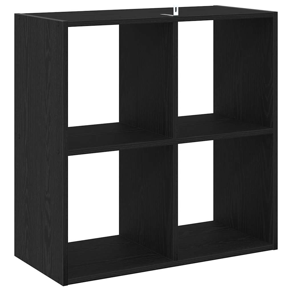 Bookcase Black Oak 68.5 x 32 x 68.5 cm