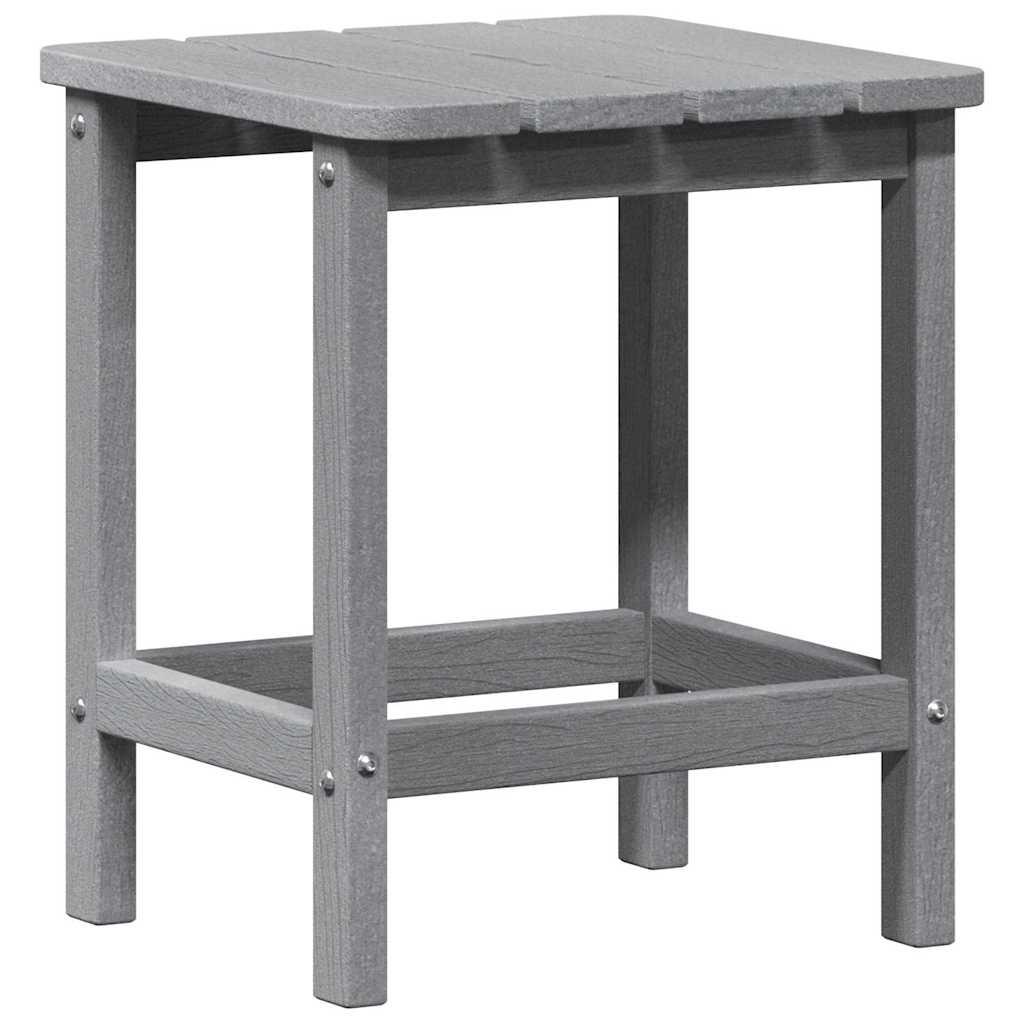 Side Table Light Grey 38 x 38 x 46 cm Polyethylene