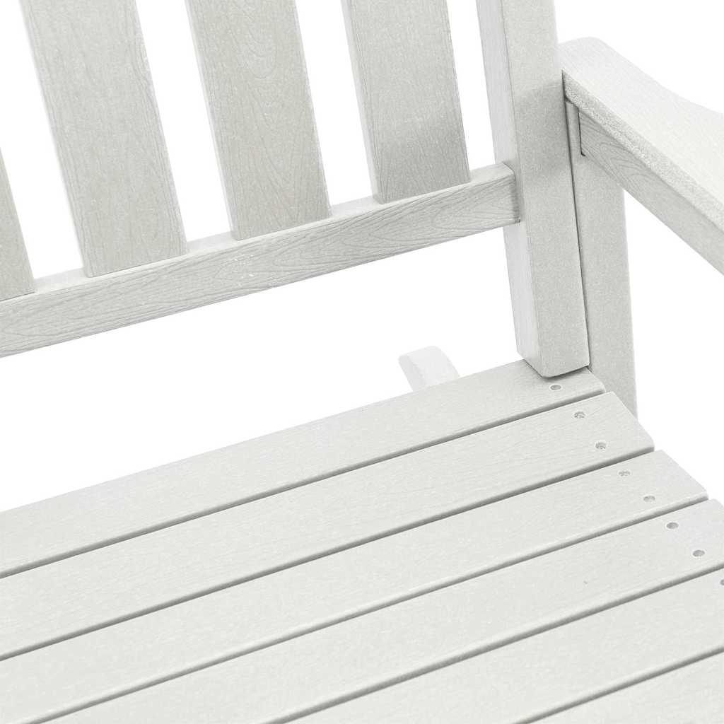 Rocking Chair 2 pcs White Polyethylene