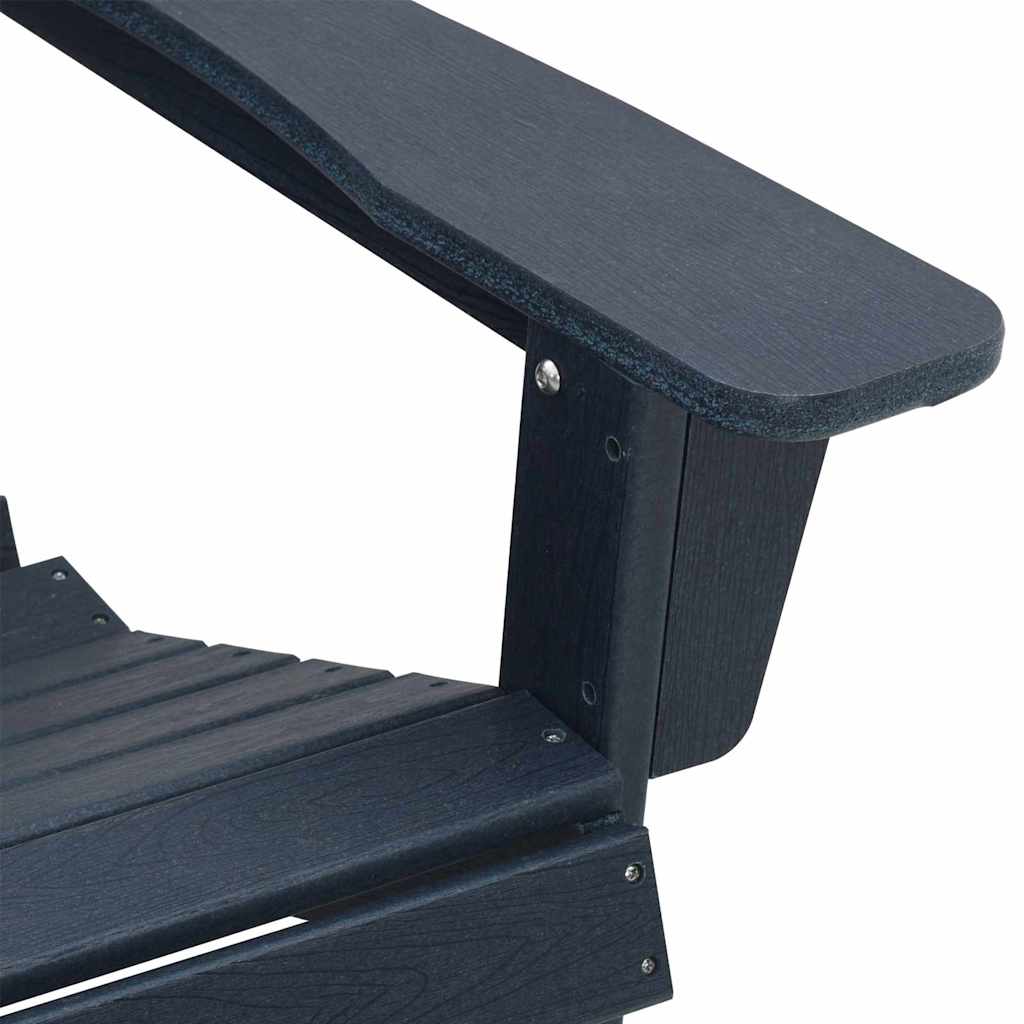 Garden Chair 2 pcs Navy Polyethylene