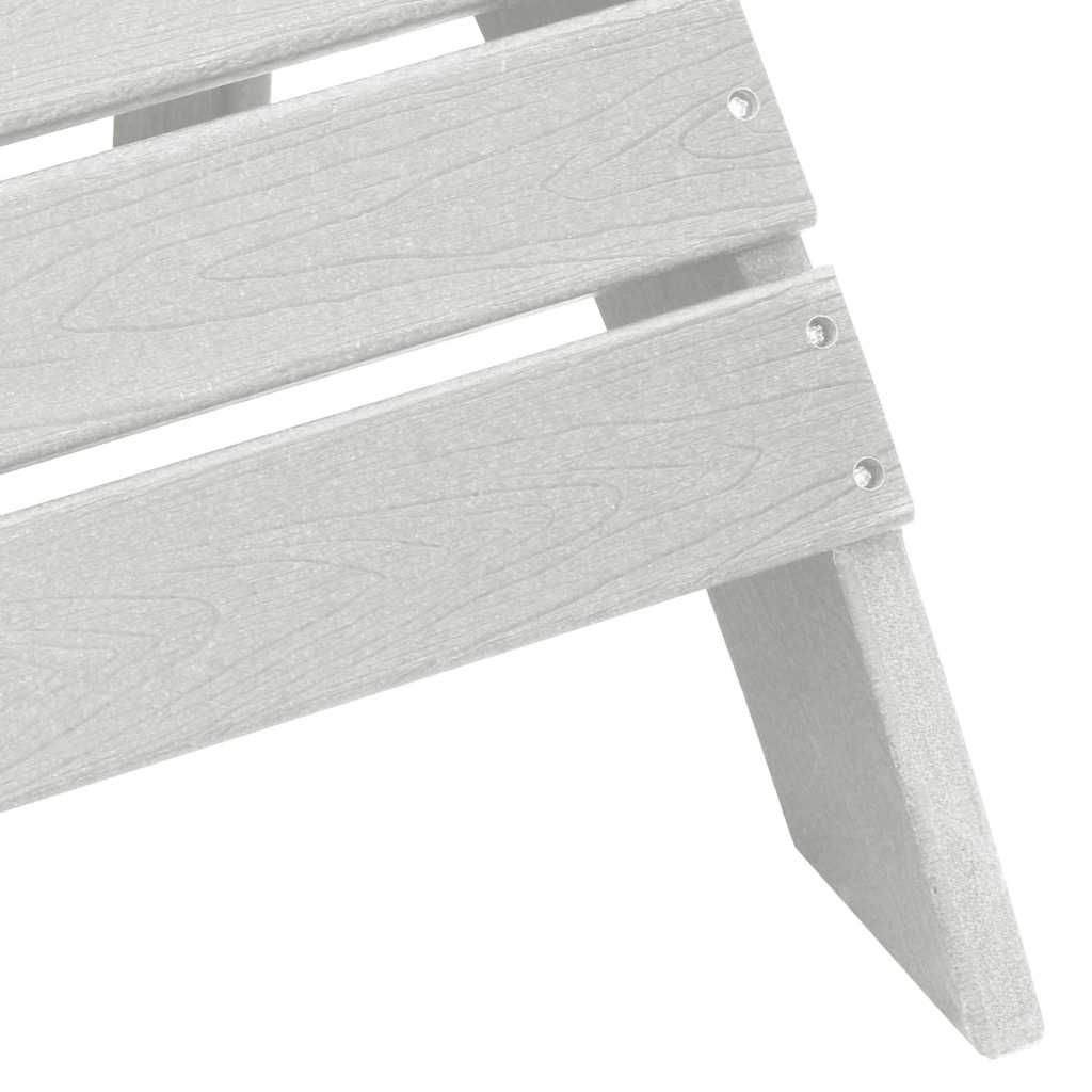 Garden Chair 2 pcs White Polyethylene