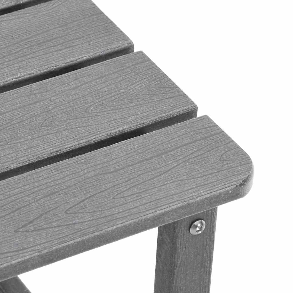 Sun Lounger 3 pcs Polyethylene Light Grey