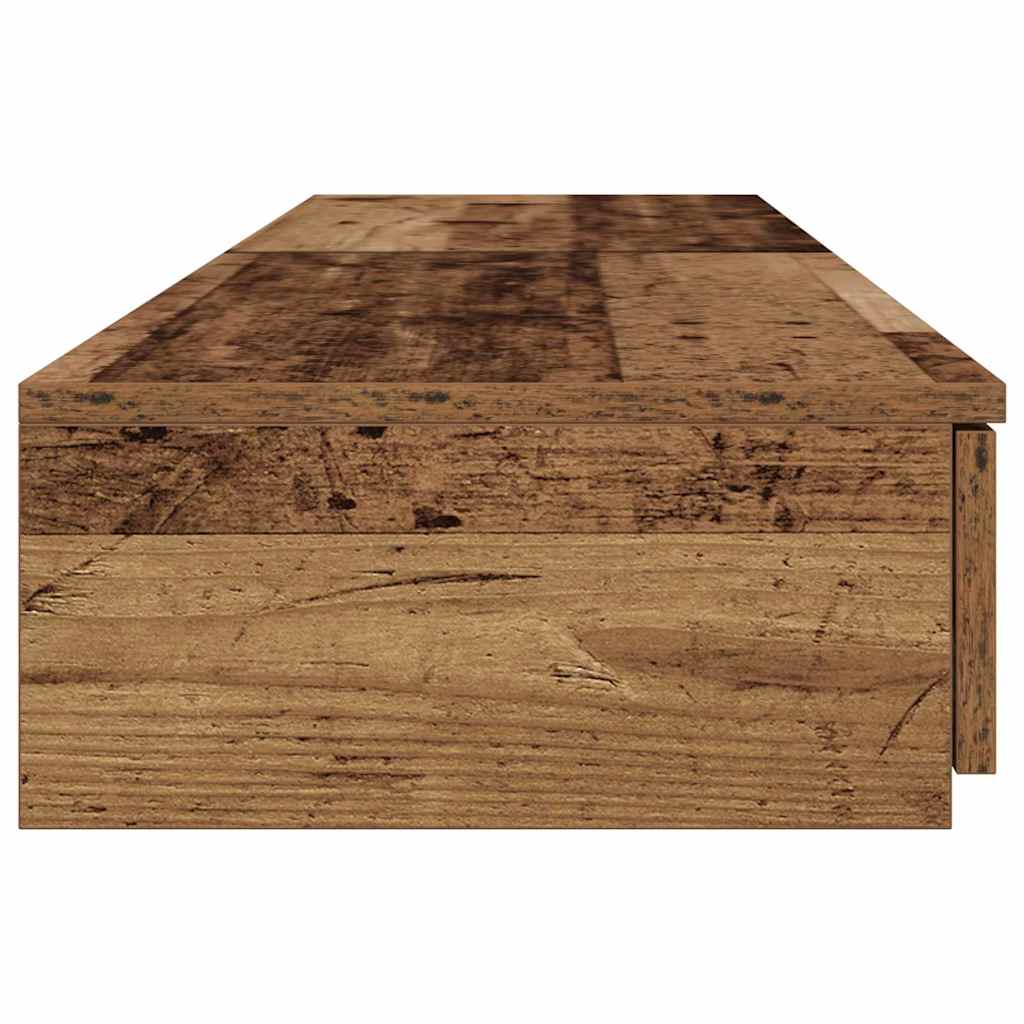 Bed Drawers Old Wood 140 x 36.5 x 16.5 cm Engineered Wood