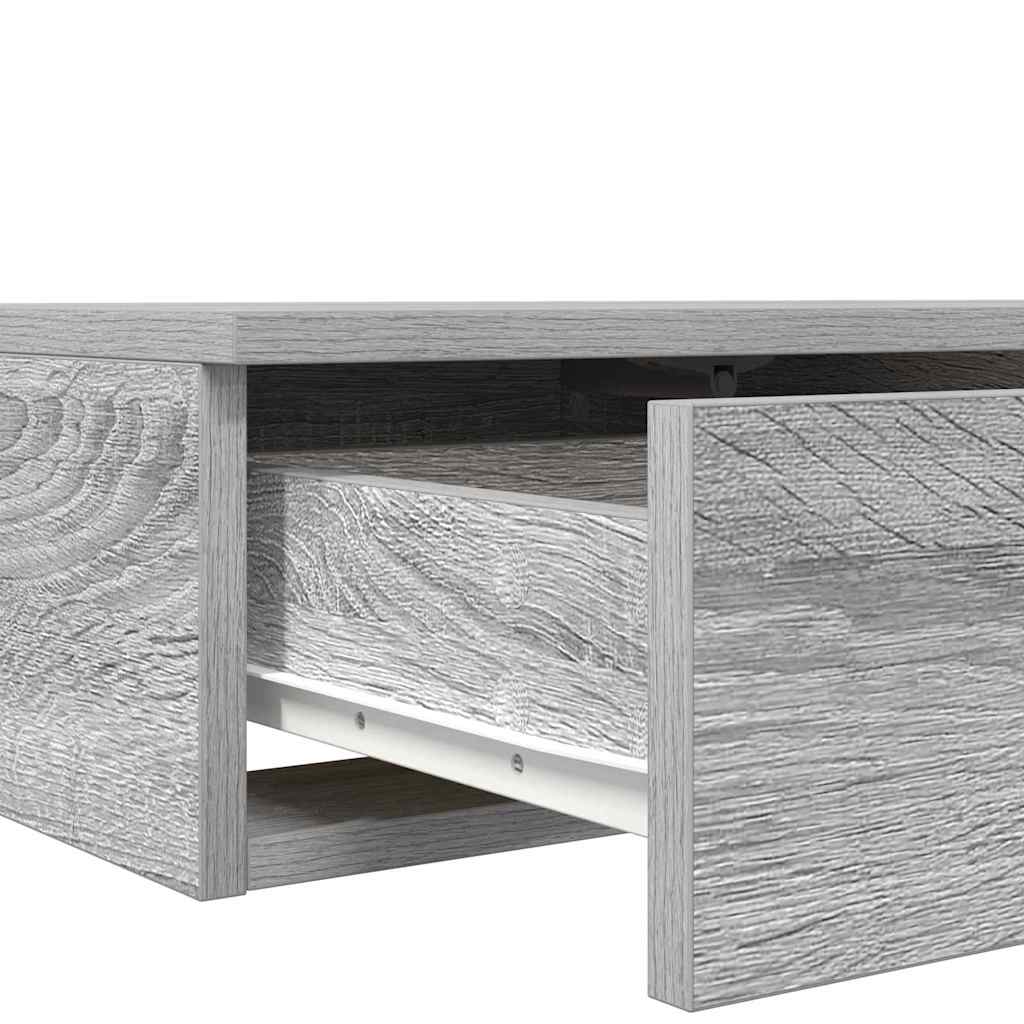 Bed Drawers Grey Sonoma 75 x 36.5 x 16.5 cm Engineered Wood