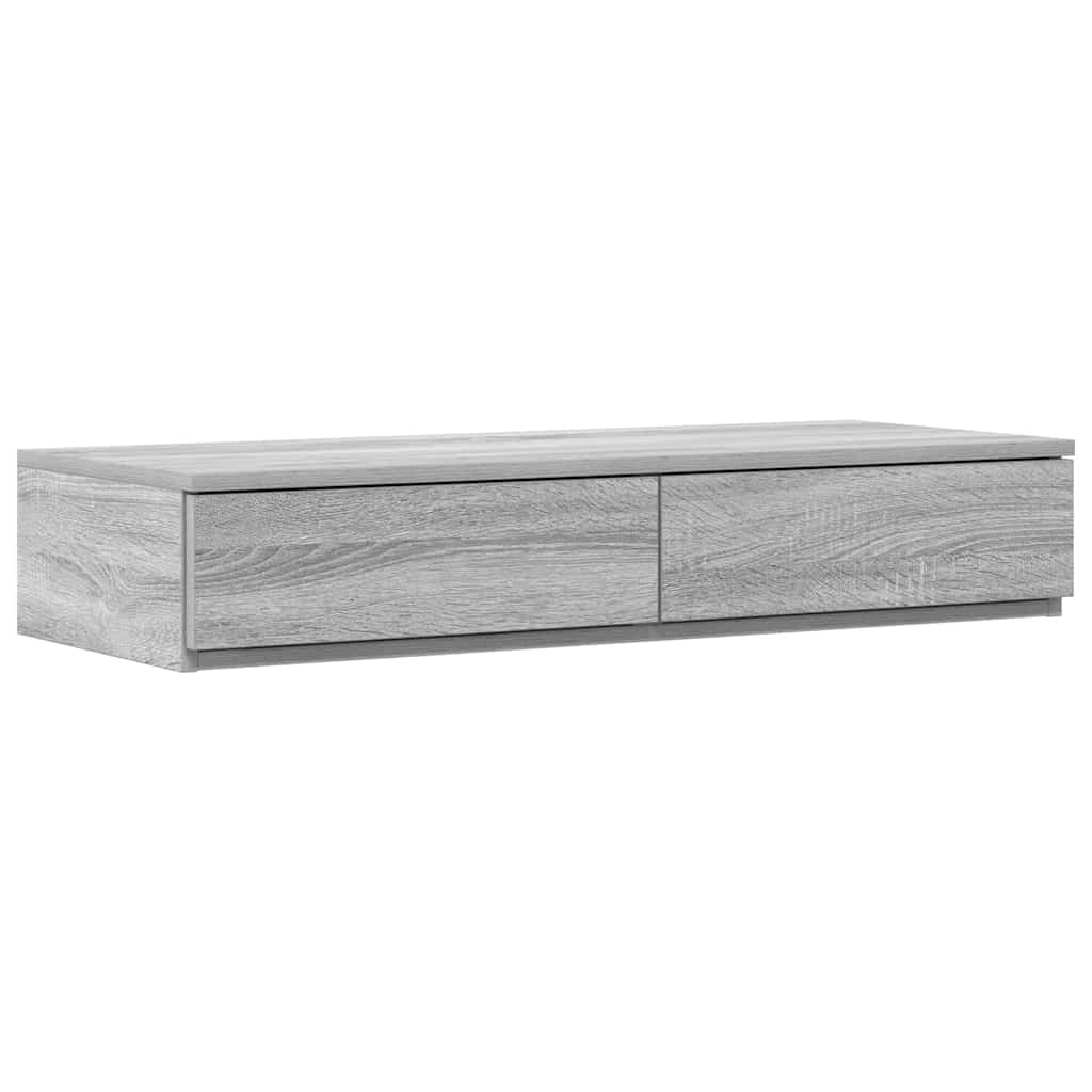Bed Drawers Grey Sonoma 75 x 36.5 x 16.5 cm Engineered Wood