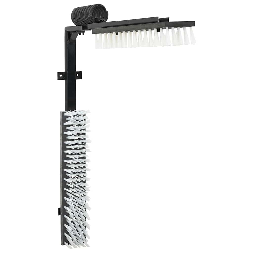 Cattle Brushes Adjustable Black and White 84 x 10 x 91 cm PVC