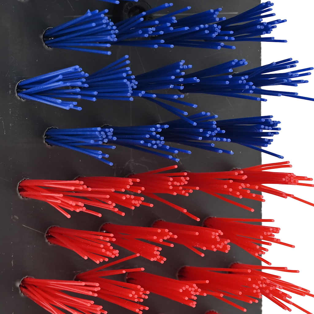 Cattle Brushes Adjustable Red and Blue 84 x 10 x 91 cm PVC