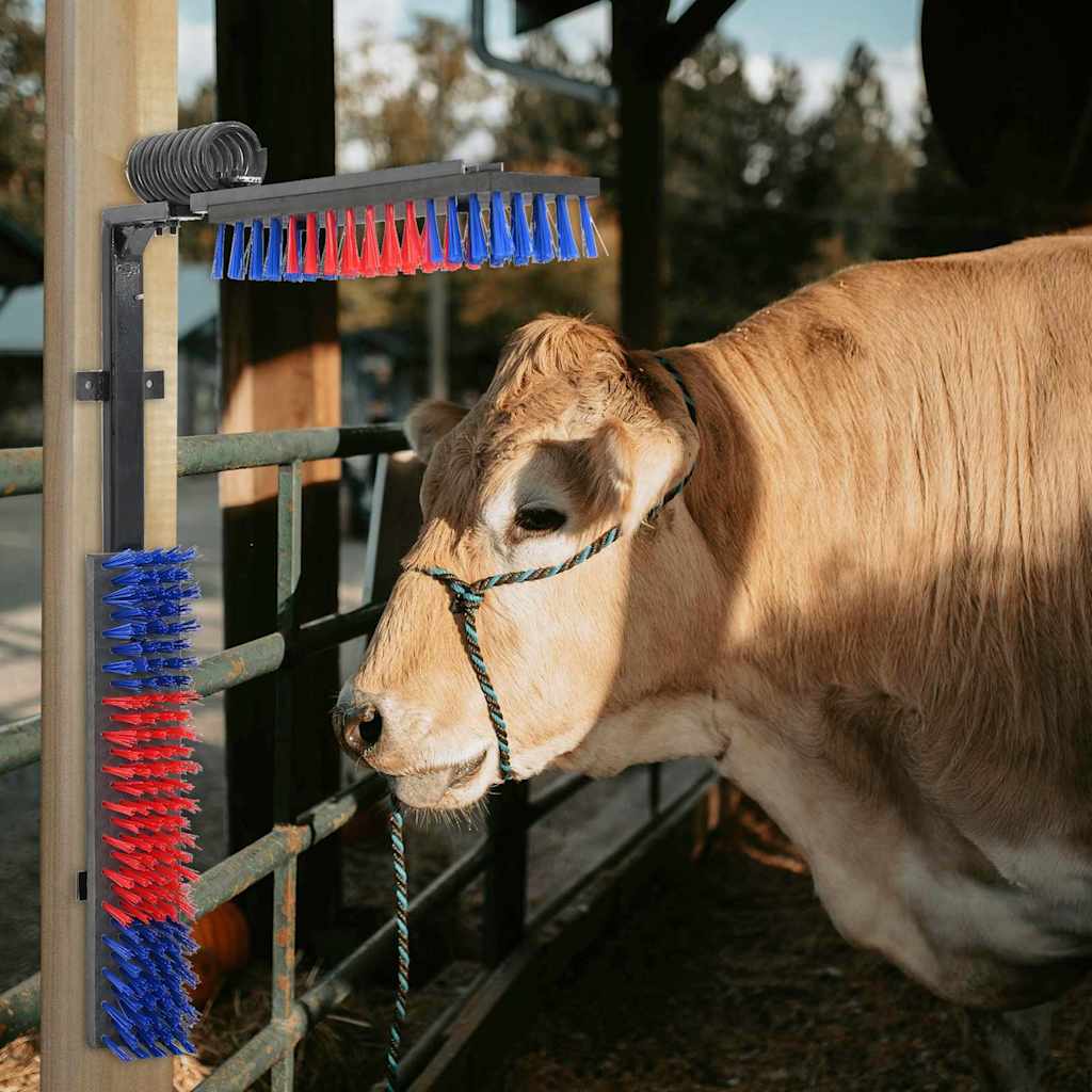 Cattle Brushes Adjustable Red and Blue 84 x 10 x 91 cm PVC
