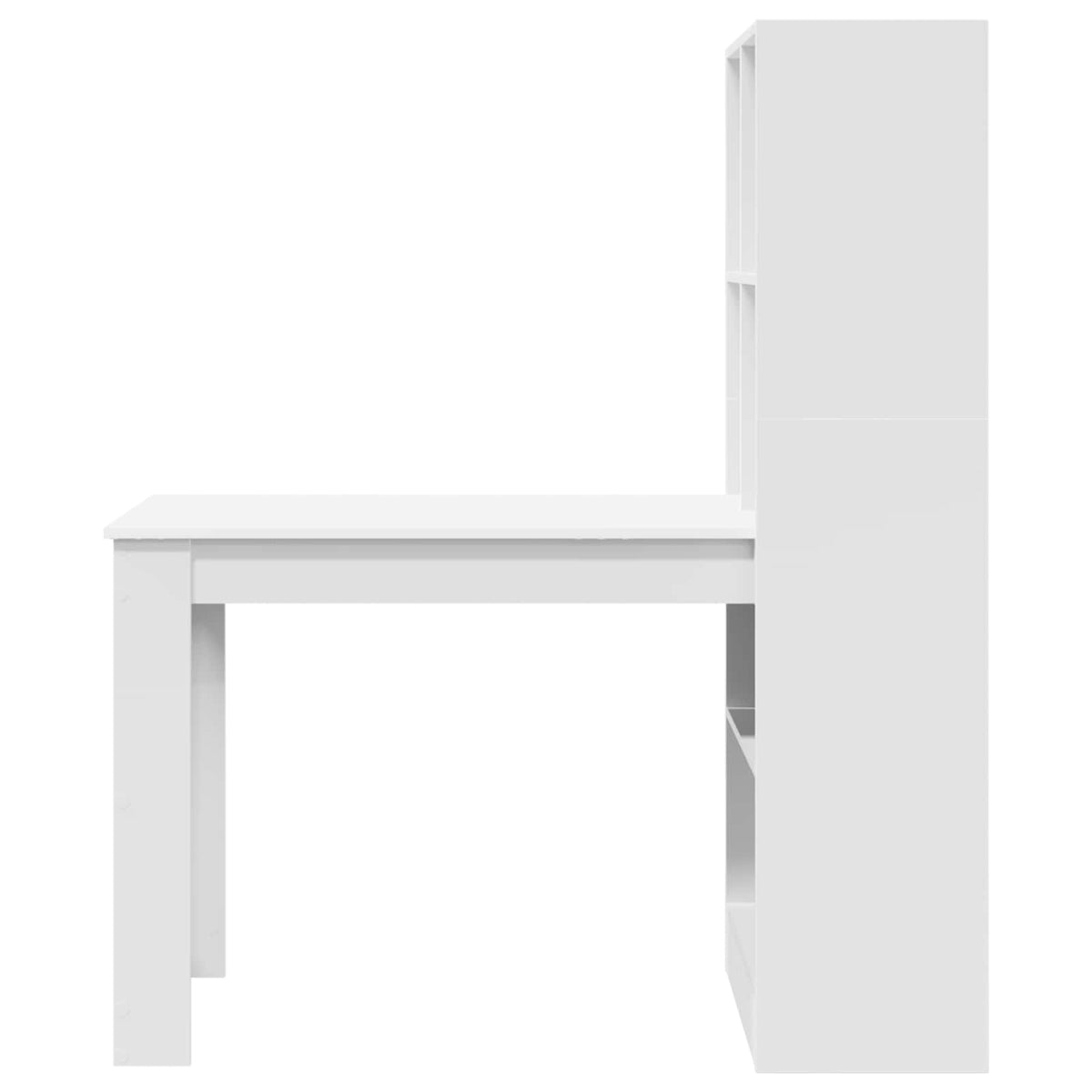 Desk White 122 x 67 x 145 cm Engineered Wood