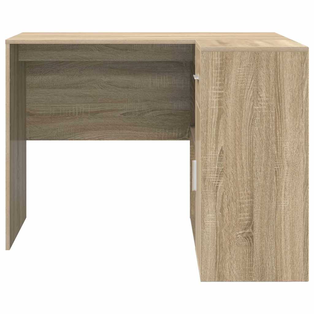 Corner Desk with Drawer with Shelf Sonoma Oak 102 x 88 x 75 cm