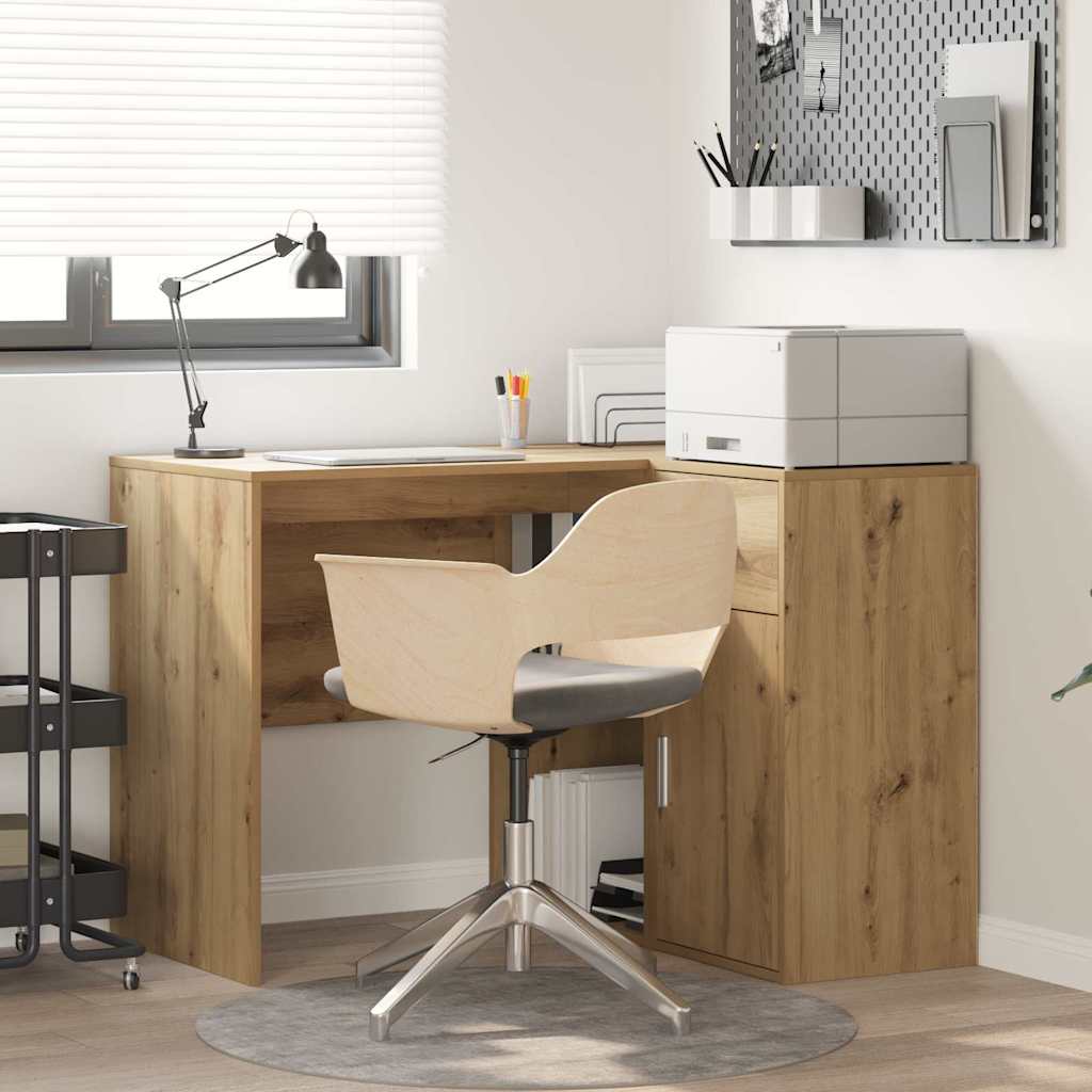 Corner Desk with Drawer with Shelf Artisan Oak 102 x 88 x 75 cm